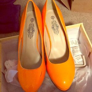 Orange heels